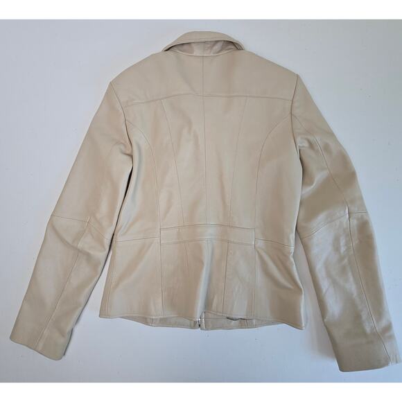 Vintage BOGATO Tan Leather Jacket Made in Canada Women's 6 - Picture 2 of 7